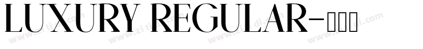 Luxury Regular字体转换